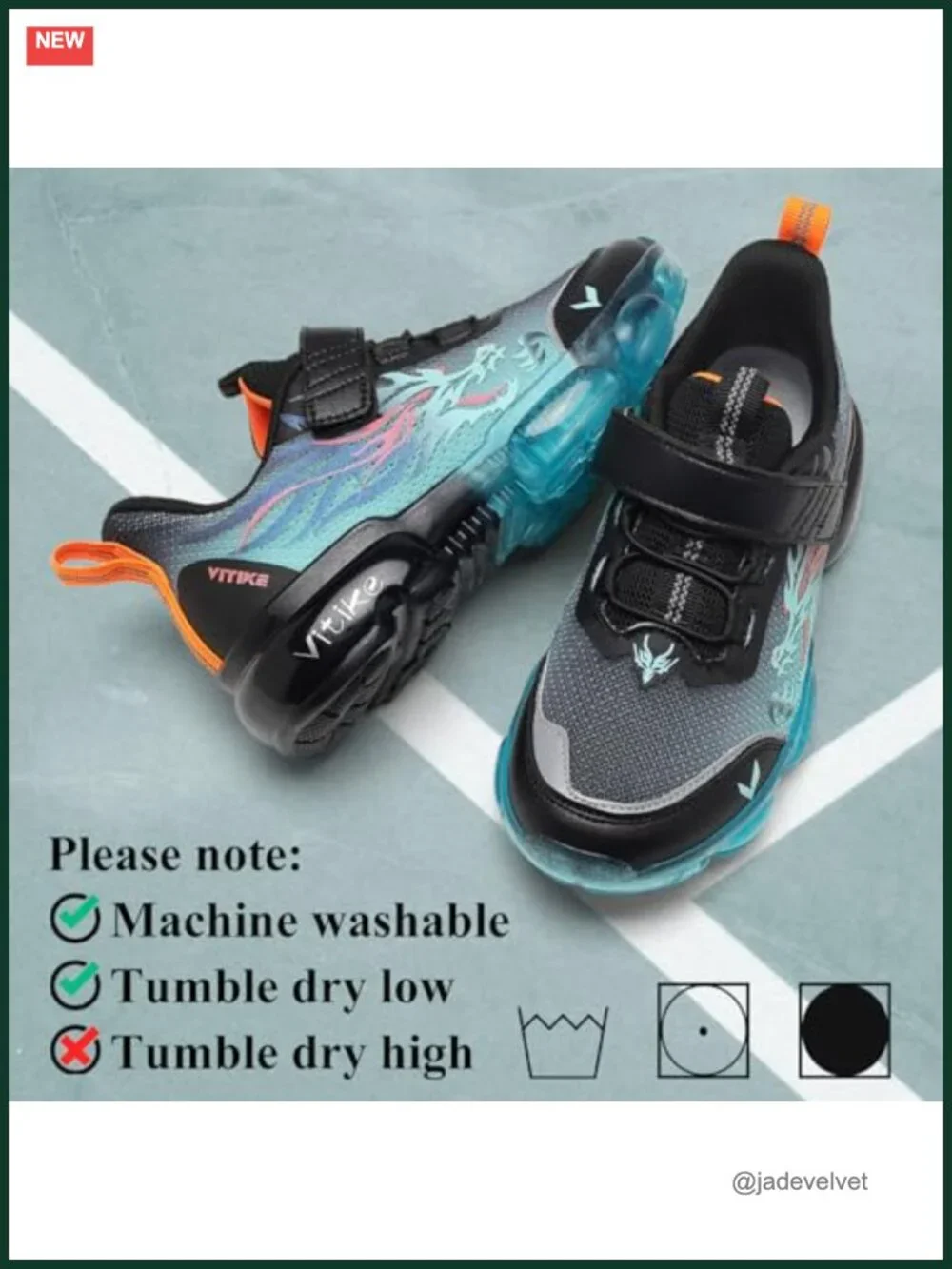 Kids Breathable Mesh Sneakers | Hook-and-Loop | Lightweight Non-slip